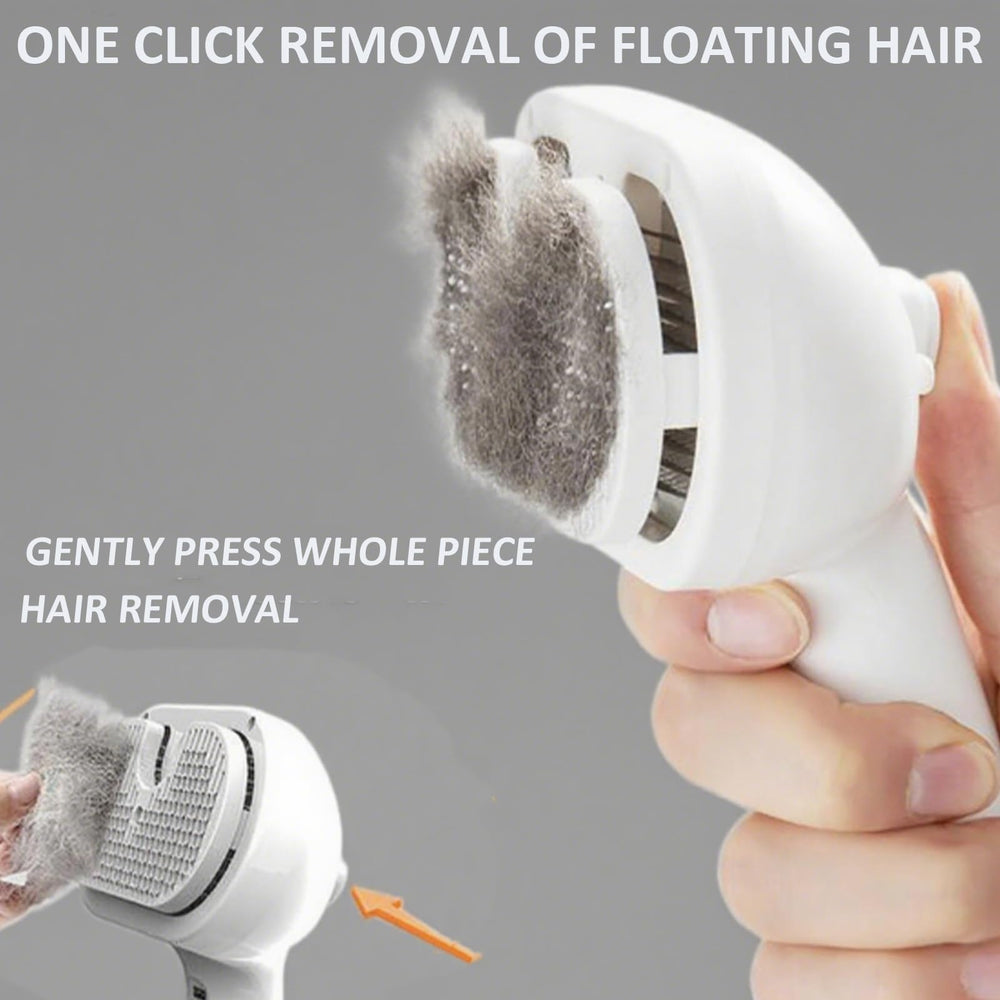 ReNu Dog Brush ergonomic lightweight pink fits any hand during spa-like sessions