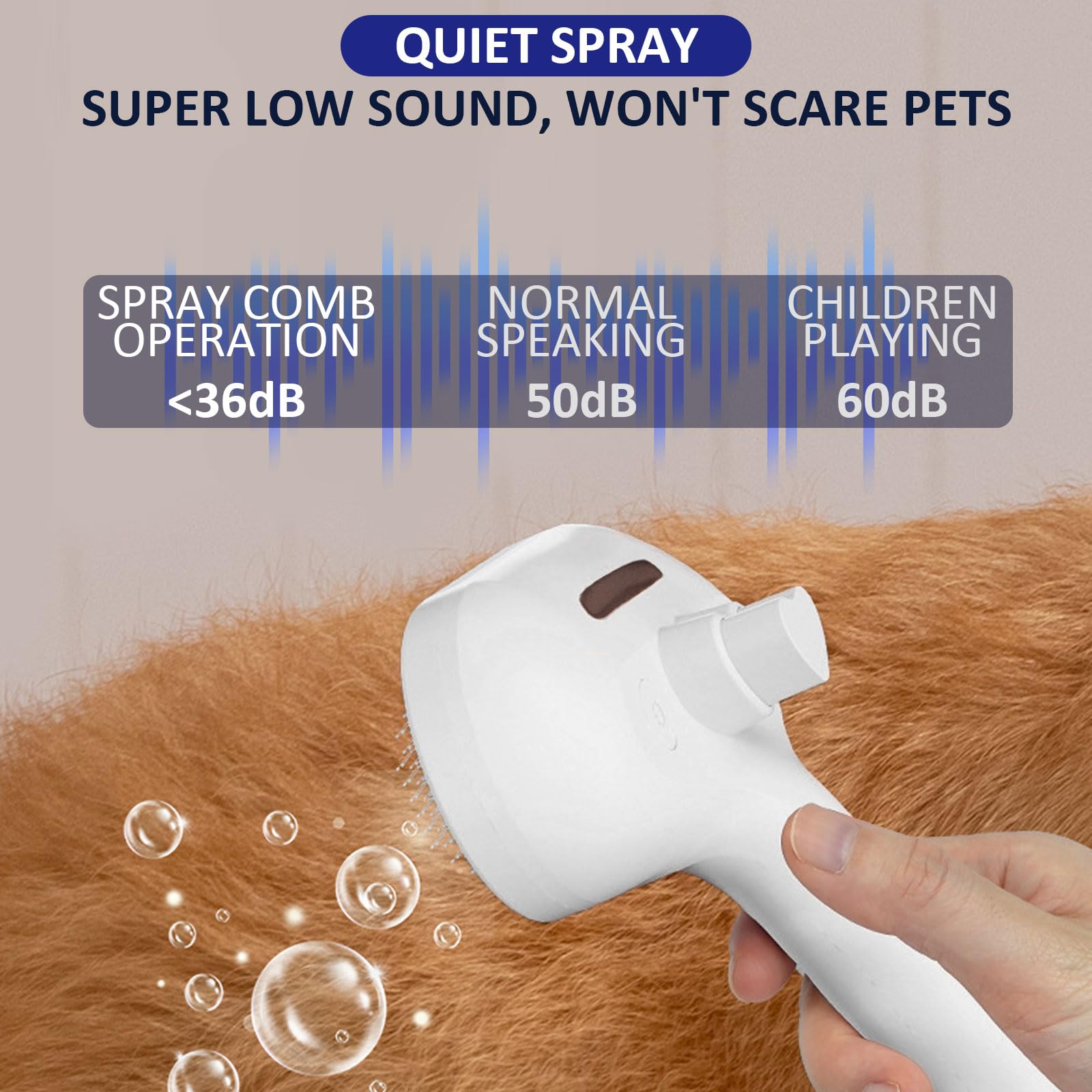 ReNu Dog Brush soft-stainless-steel-teeth ensure comfortable brushing with durable materials.