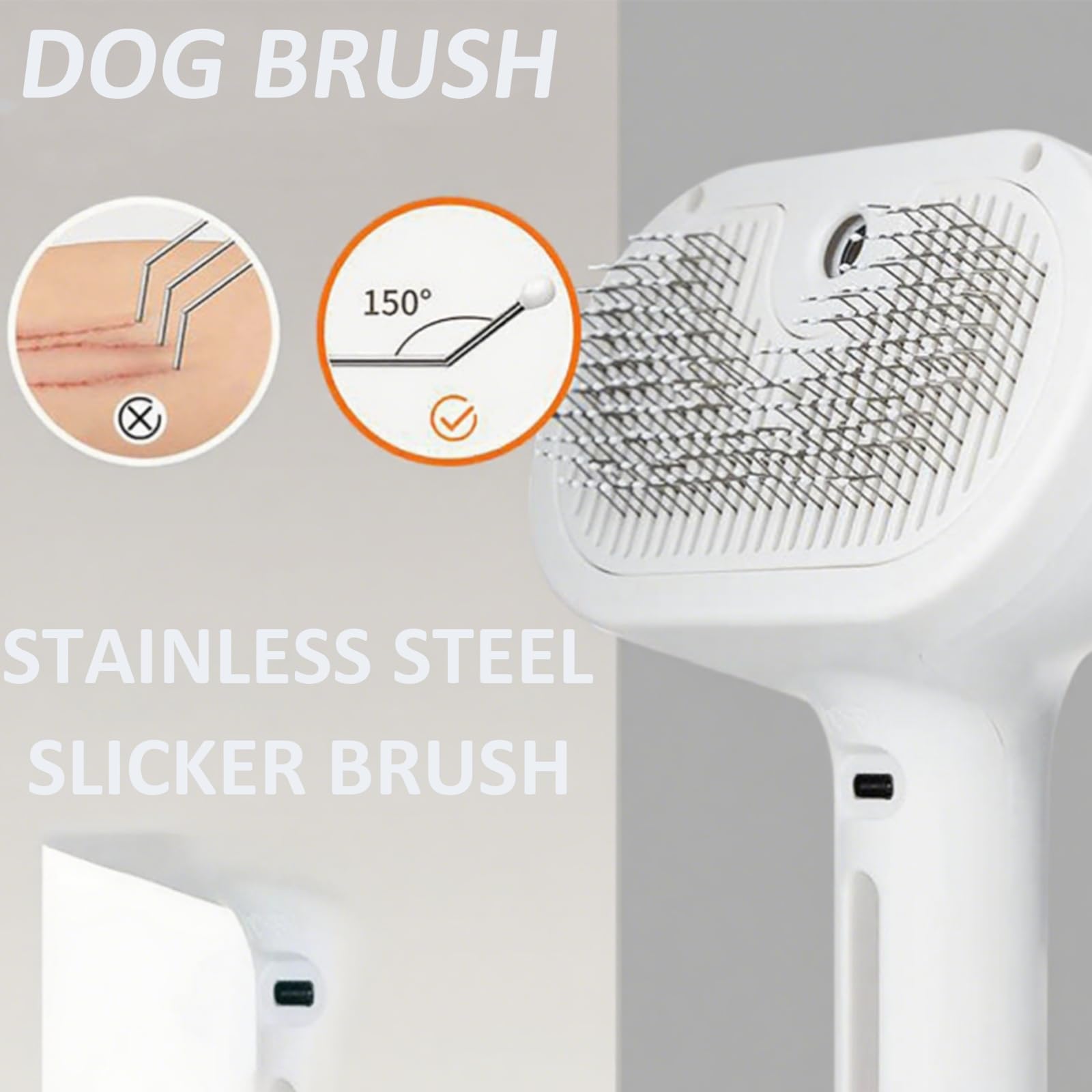 ReNu Dog Brush steamy clean action pink promotes quick shedding control during baths