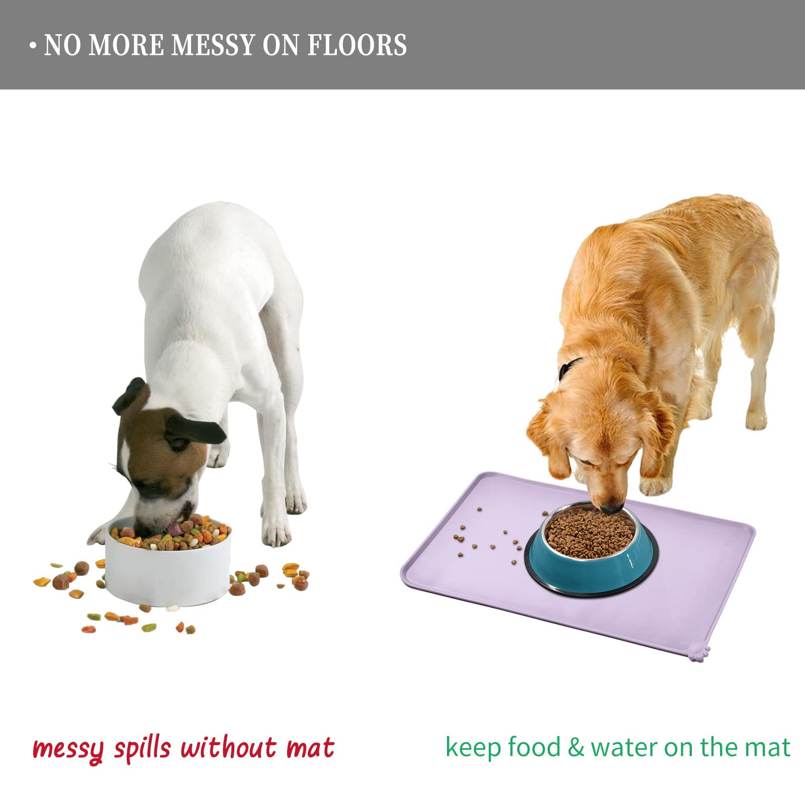 Reopet floor-protection mat keeps feeding area tidy and floor-safe