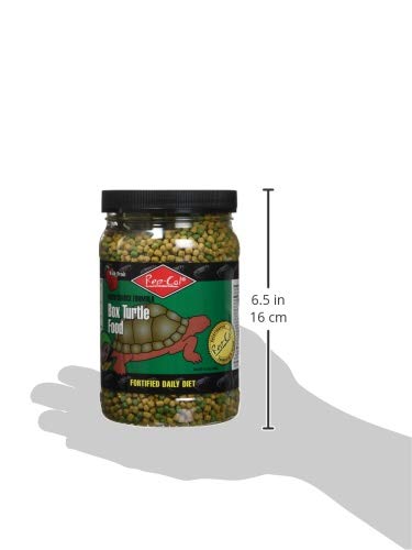 Rep-Cal Box Turtle Food fortified with calcium and vitamin D3 for strong bones and health.