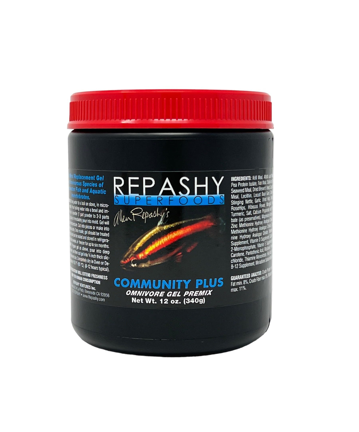 Repashy Community Plus gel cubes support convenient feeding for omnivorous fish and flexible storage.