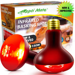 REPTI MATE lampara calor IR 150W, emisor de calor estable para reptiles.