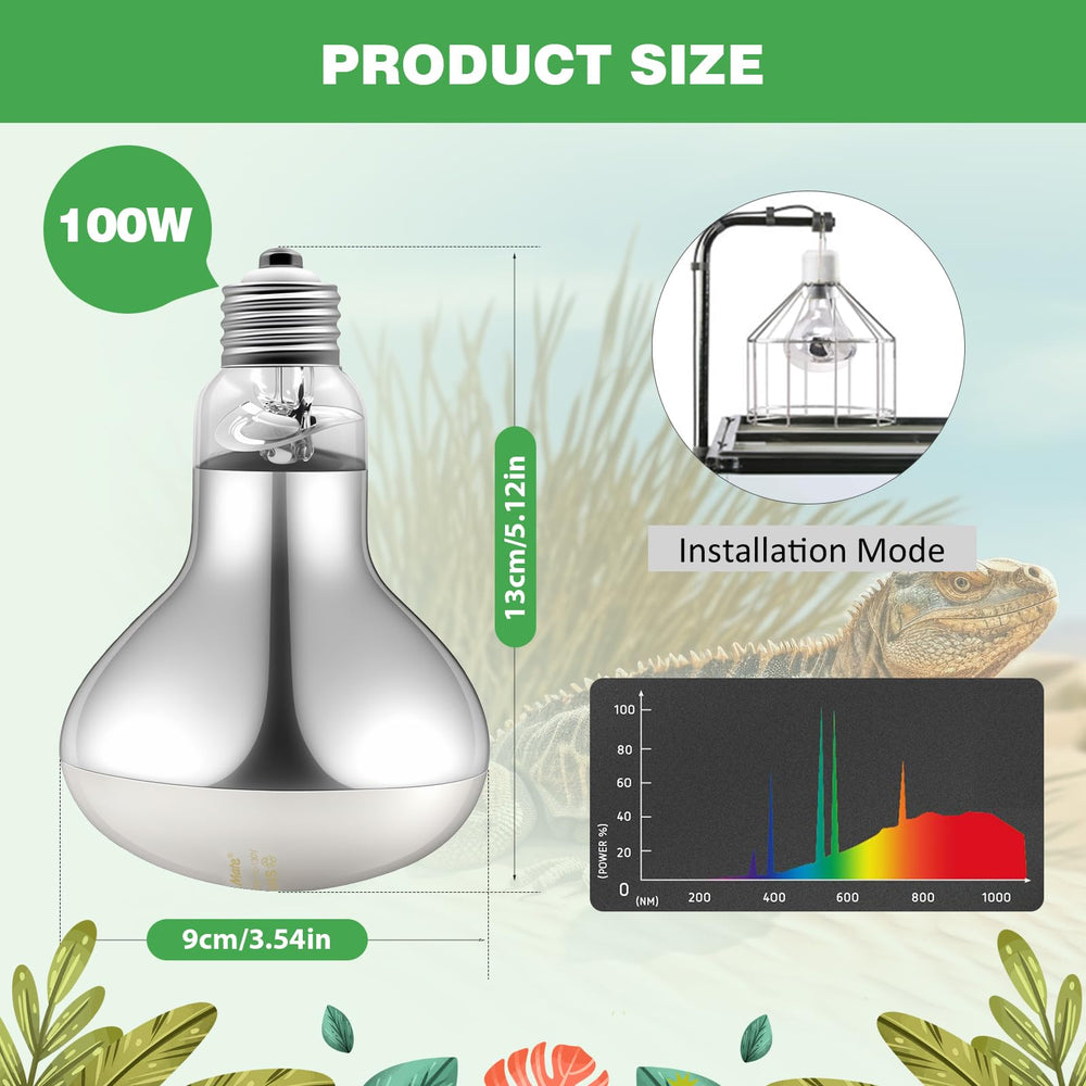 REPTI MATE lizard terrarium basking light encourages daytime activity