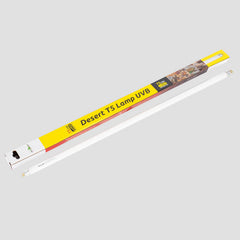 REPTI ZOO 22-inch T5 HO 10.0 UVB bulb front view boosts desert reptile activity and appetite.