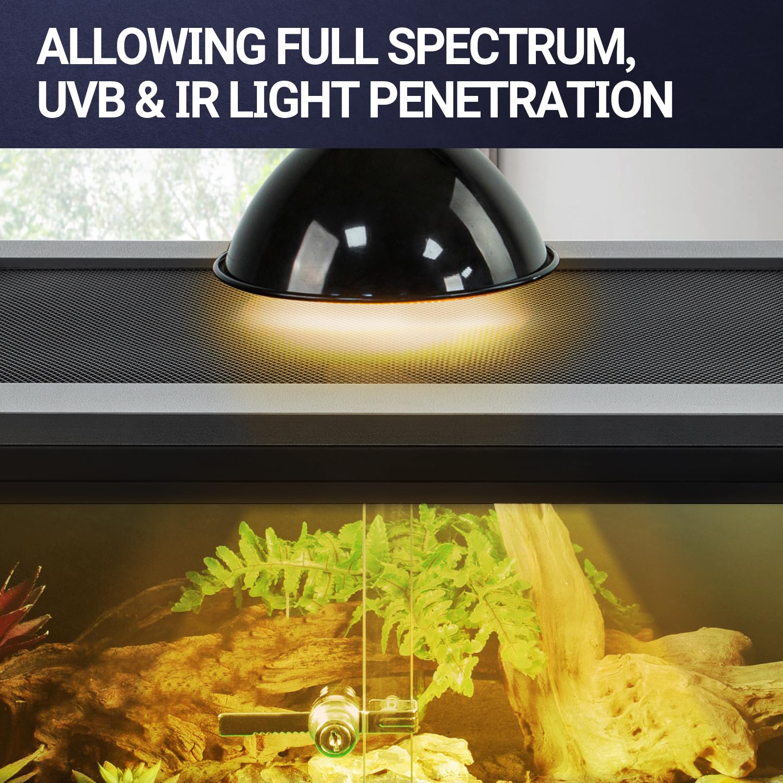 REPTI ZOO 30 Gal Tall Tank humidity setup highlights moisture management.
