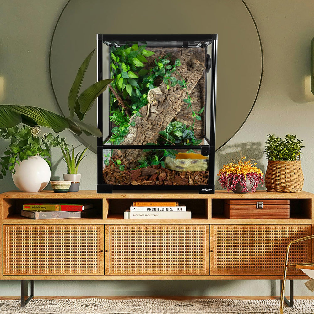 REPTI ZOO 30-gallon waterproof base can hold water for amphibians.