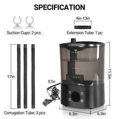 REPTI ZOO fogger with innovative humidity control enables dependable intermittent misting.