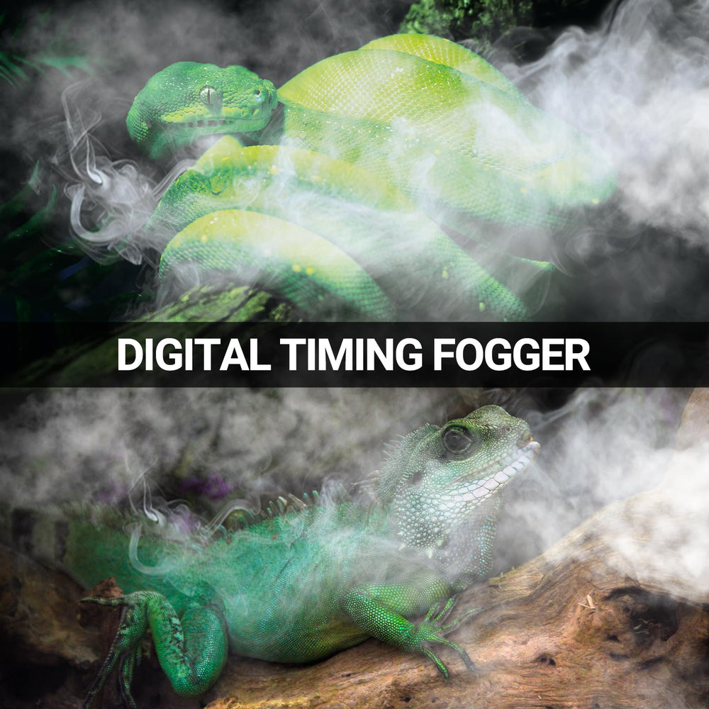 REPTI ZOO humidifier for reptiles supports consistent moisture in enclosures.