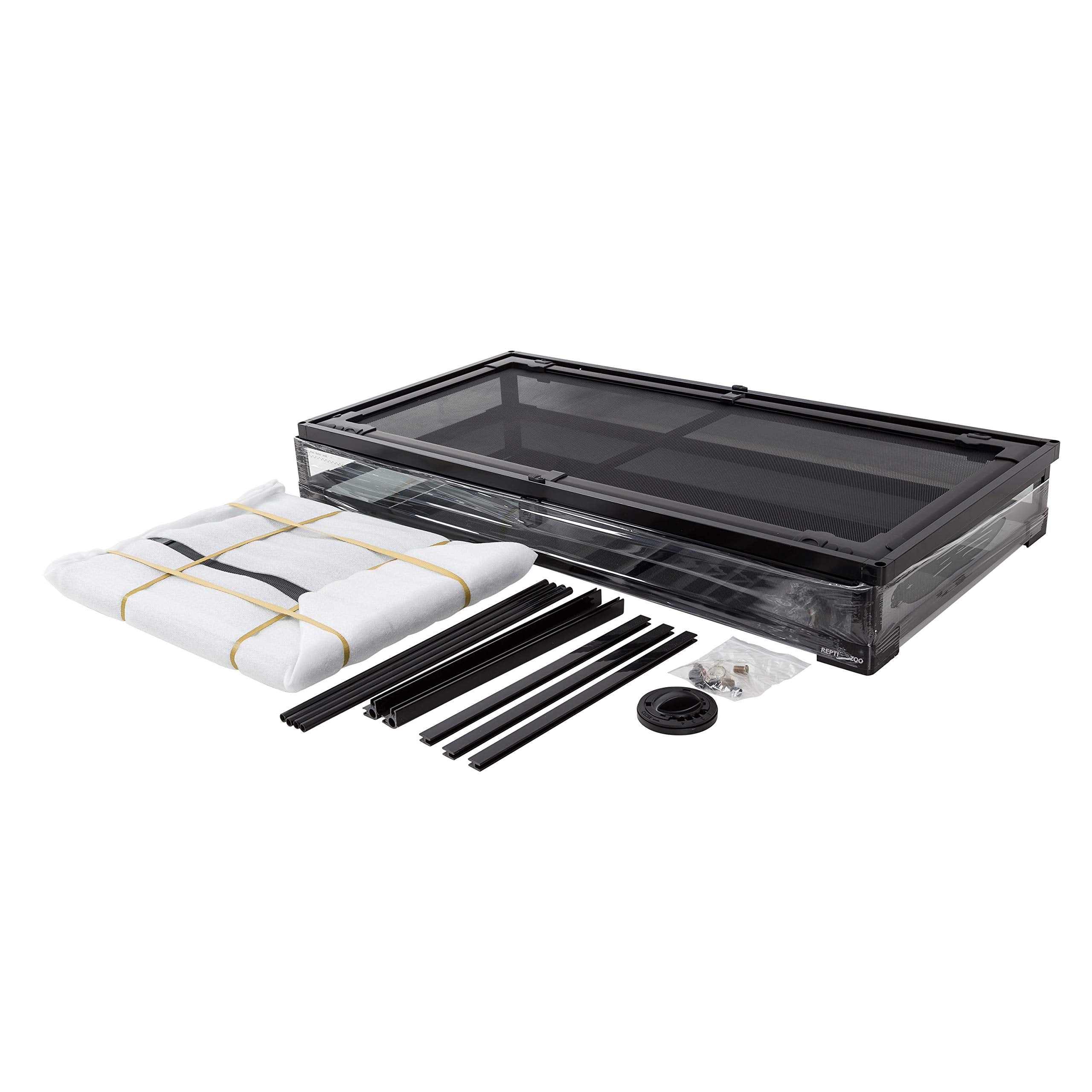 REPTI ZOO 50 Gallon raised bottom frame accommodates substrate heaters