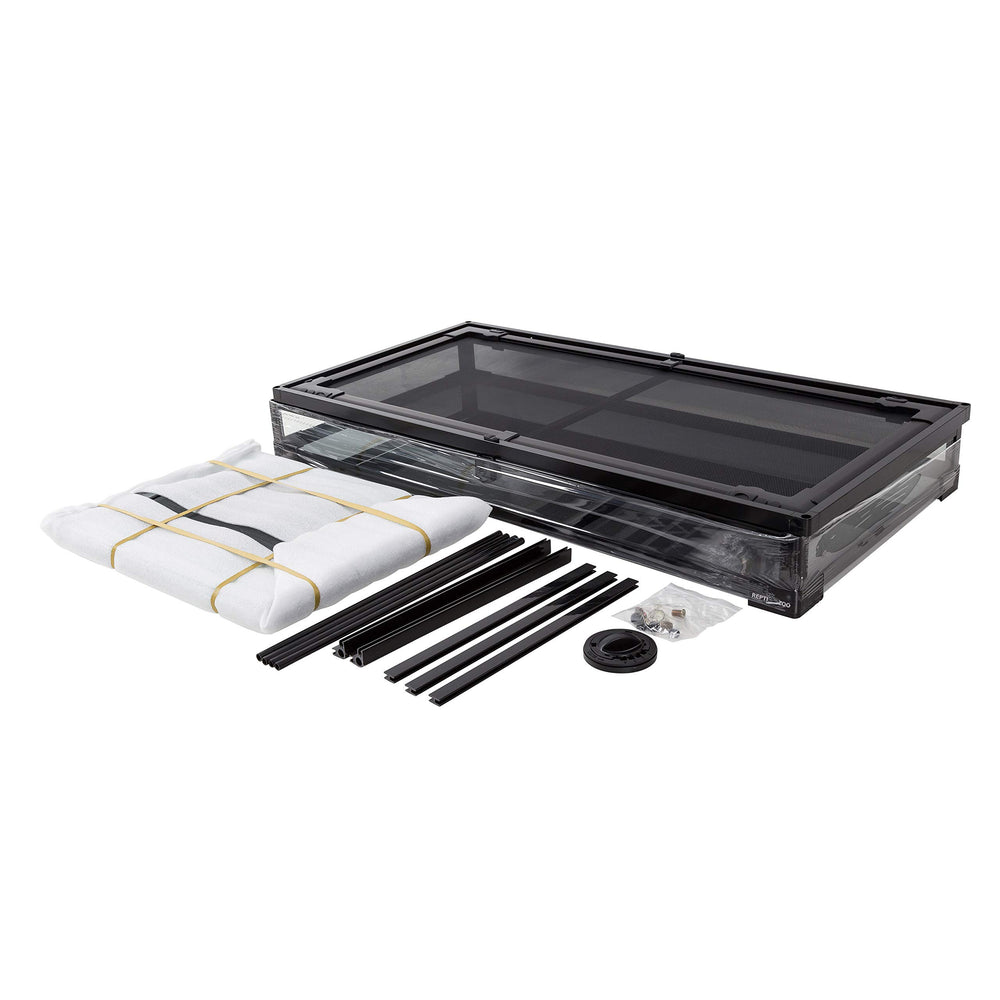 REPTI ZOO 50 Gallon raised bottom frame accommodates substrate heaters