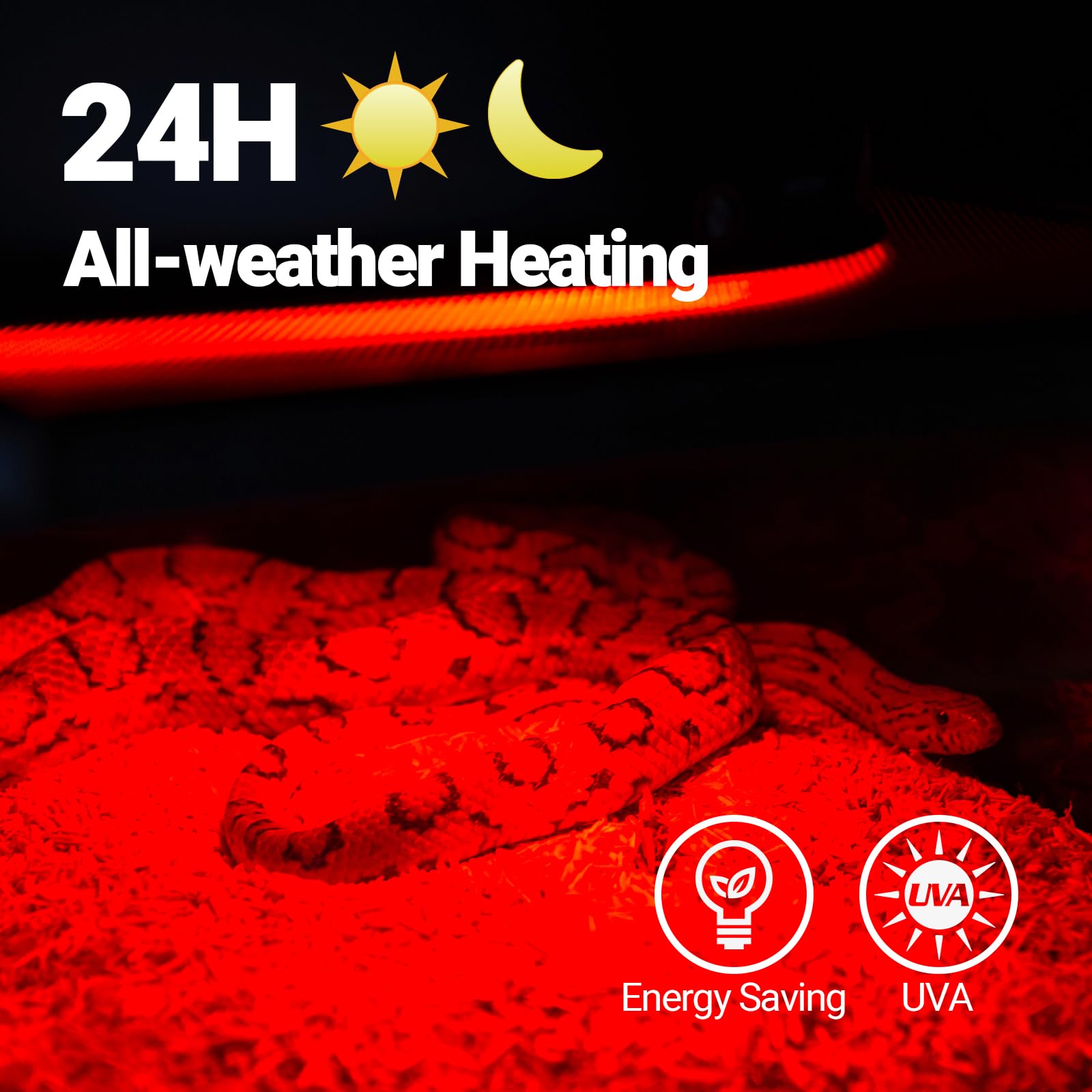 REPTI ZOO 50W bulb installs easily into E26 sockets for quick setup.