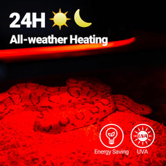 REPTI ZOO 50W bulb installs easily into E26 sockets for quick setup.