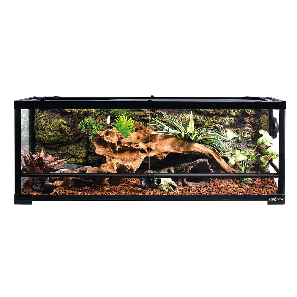 REPTI ZOO cable-management holes keep wires neat and safe