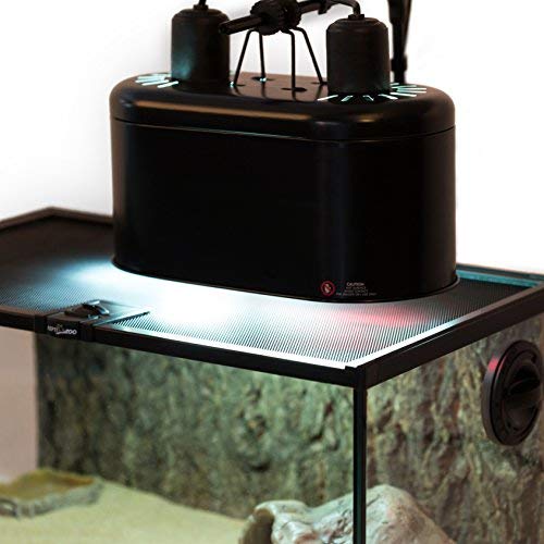 REPTI ZOO dual light fixture top vents support heat dissipation