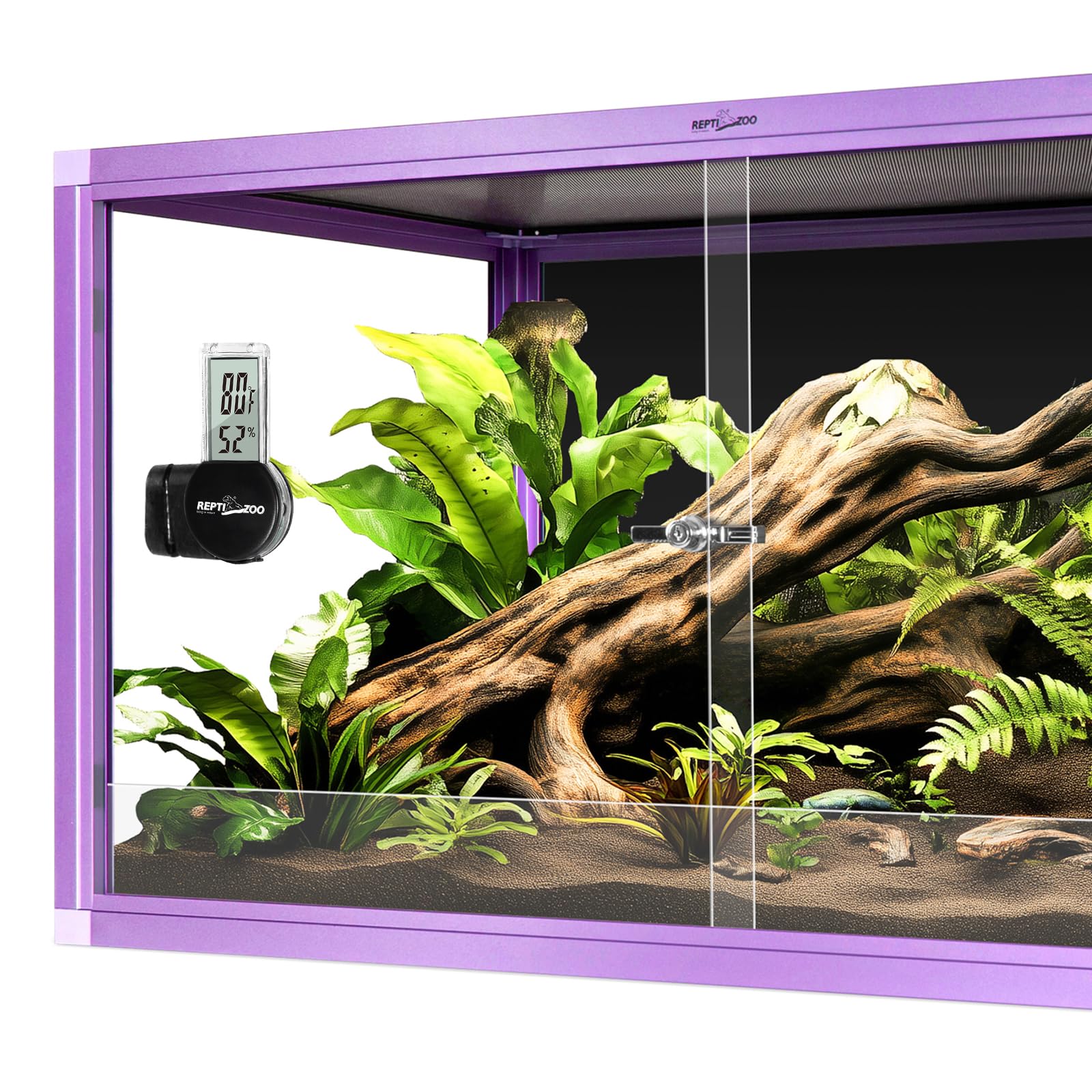 REPTI ZOO easy battery replacement keeps monitoring uninterrupted with simple swaps.