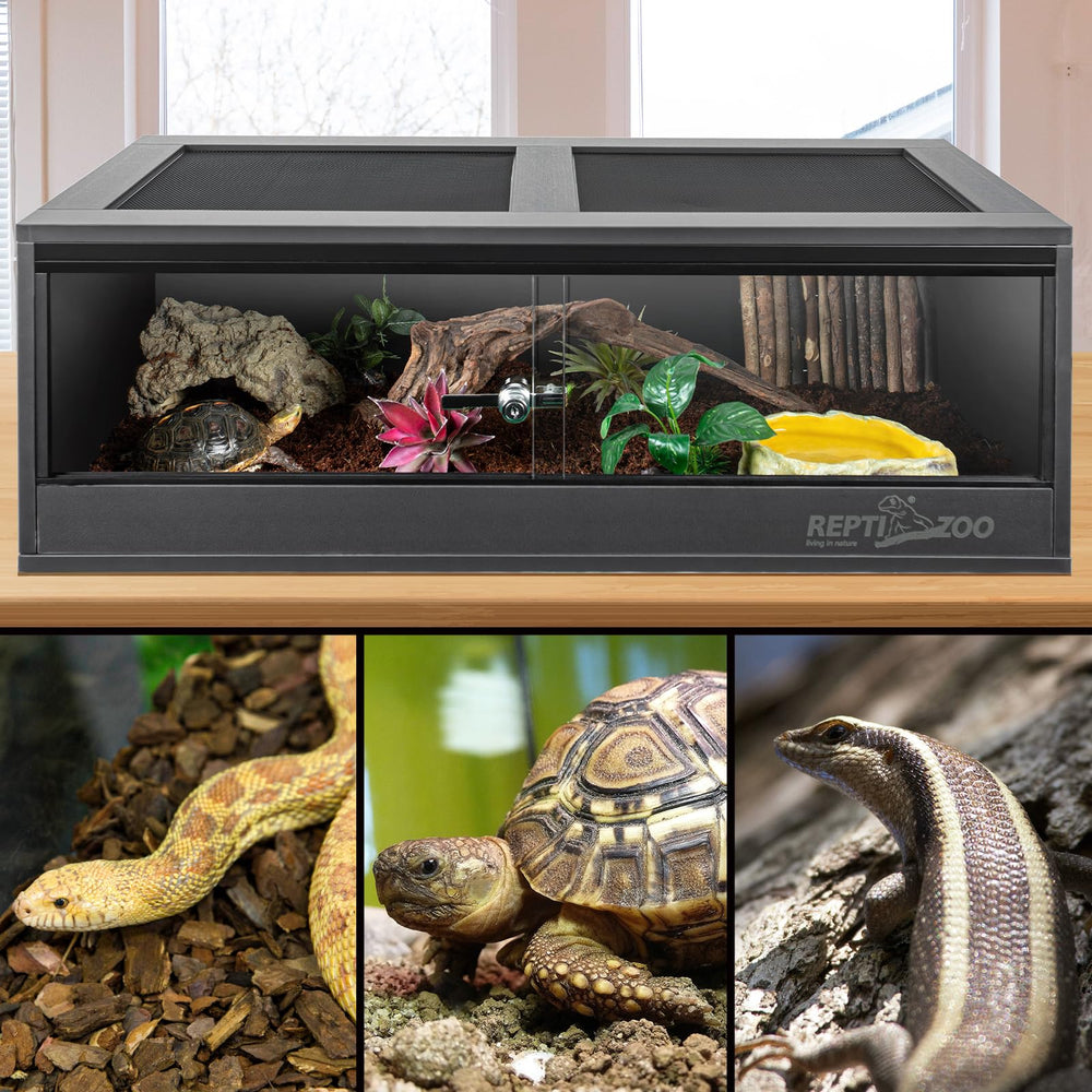 REPTI ZOO easy-clean design lets you save time during cage upkeep.