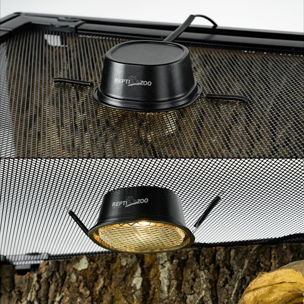 REPTI ZOO easy installation on mesh lid for quick enclosure setup.