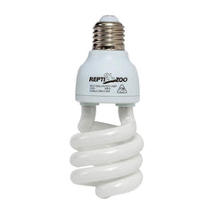 REPTI ZOO energy-saving UVB bulb spiral 15W ideal for efficient basking in compact enclosures