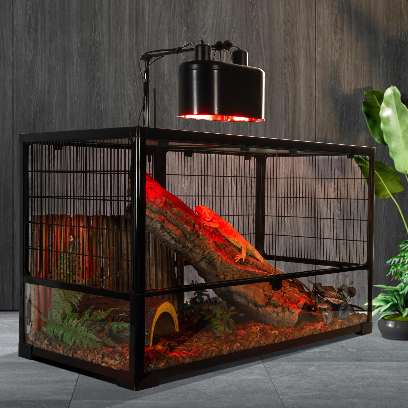 REPTI ZOO ETL-certified heat lamp for safety and reliability