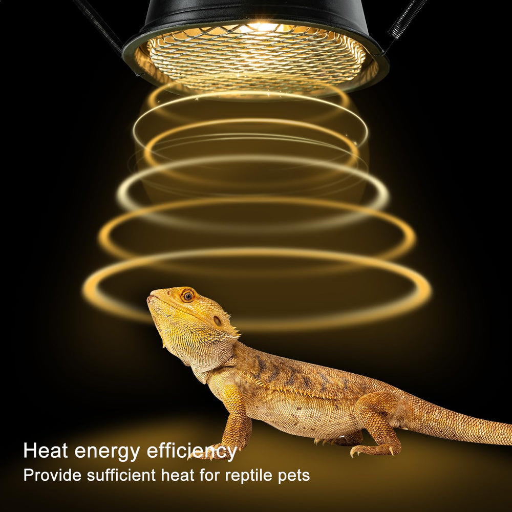 REPTI ZOO low-profile fixture sits atop mesh lid for space-saving setup.