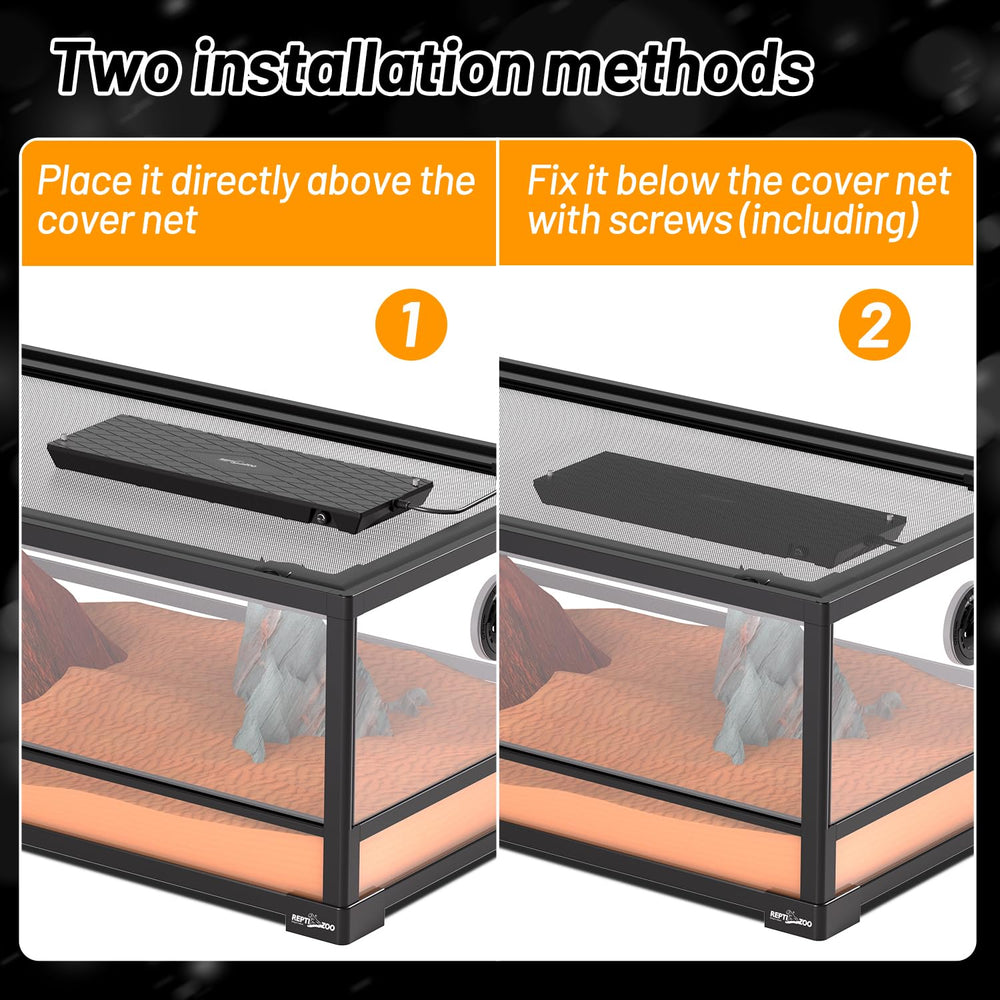 REPTI ZOO nocturnal-friendly thermal gradient illustration for secure night comfort.