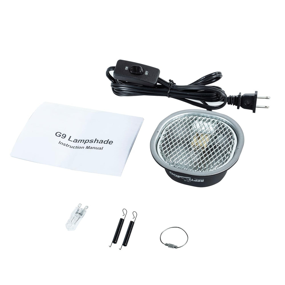 REPTI ZOO packaging includes one G9 bulb for ready-to-use setup.