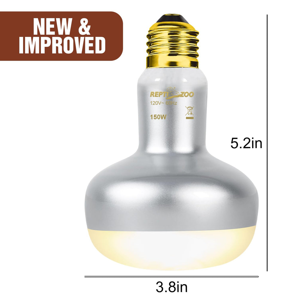 REPTI ZOO heat lamp operates quietly without buzzing or flicker.