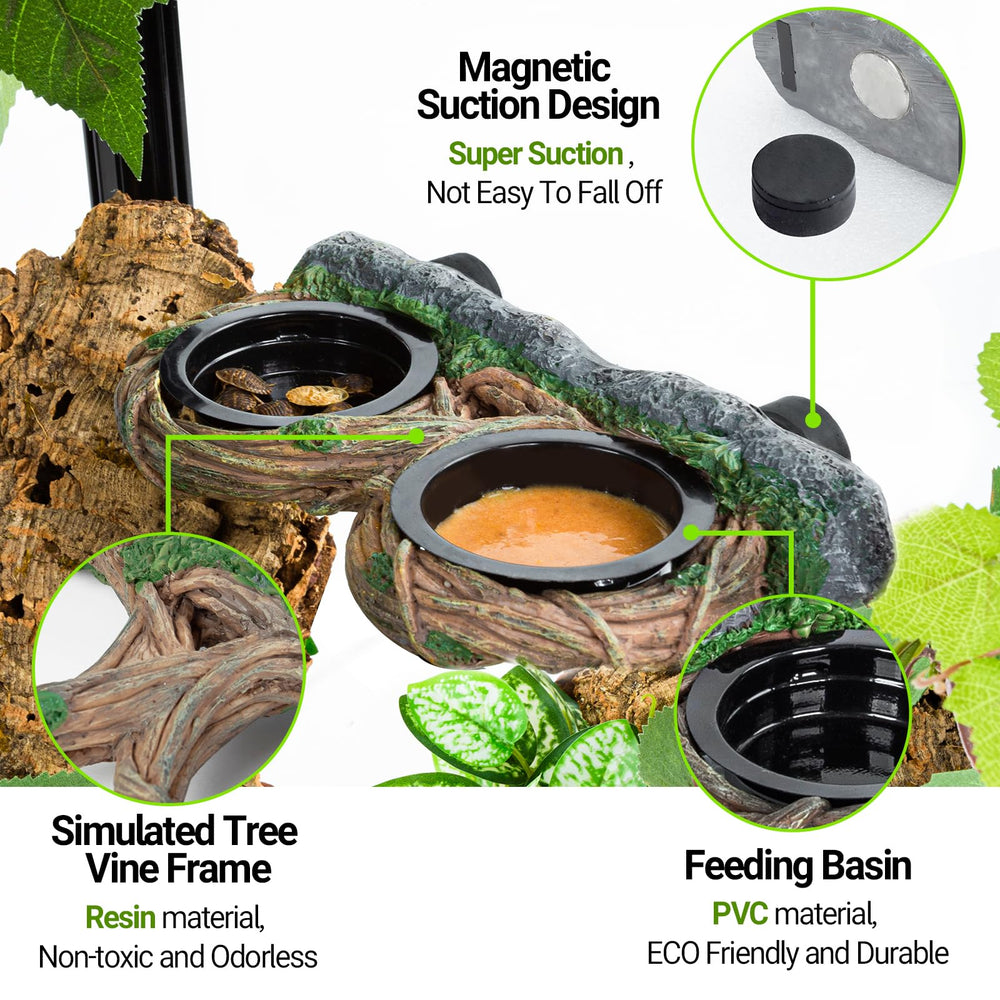 REPTI ZOO reptile water bowl multi-use for drinking and hydration.