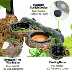 REPTI ZOO reptile water bowl multi-use for drinking and hydration.