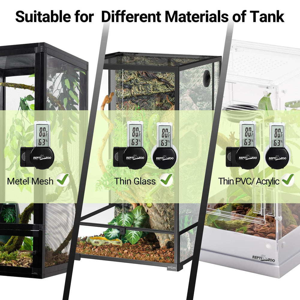 REPTI ZOO secure terrarium mounting uses strong magnets for versatile placement on various surfaces.
