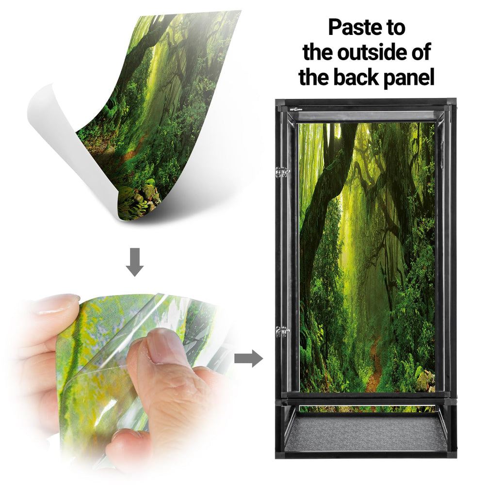 REPTI ZOO side cable outlets help tidy cable management and enclosure setup.