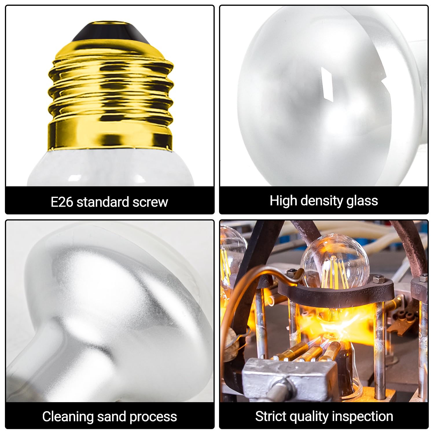 REPTI ZOO standard E26 socket ensures easy bulb replacement.