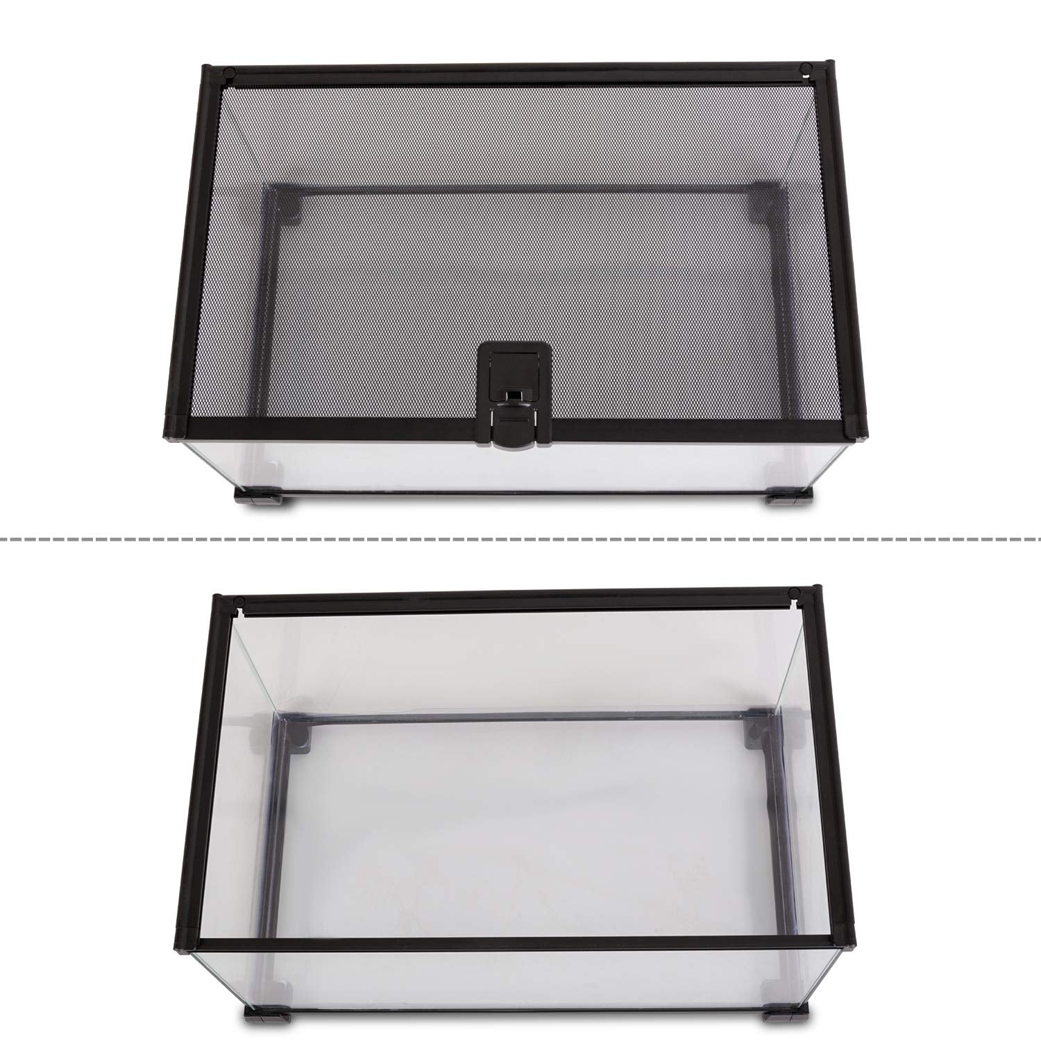 REPTI ZOO transparent PVC tray holds water and substrate neatly