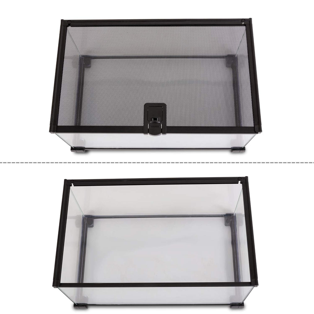REPTI ZOO transparent PVC tray holds water and substrate neatly