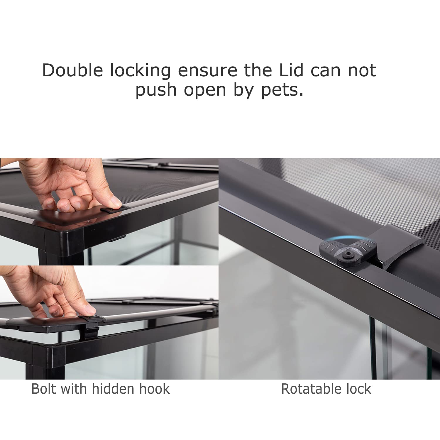 REPTI ZOO top screen ventilation enables airflow and light penetration