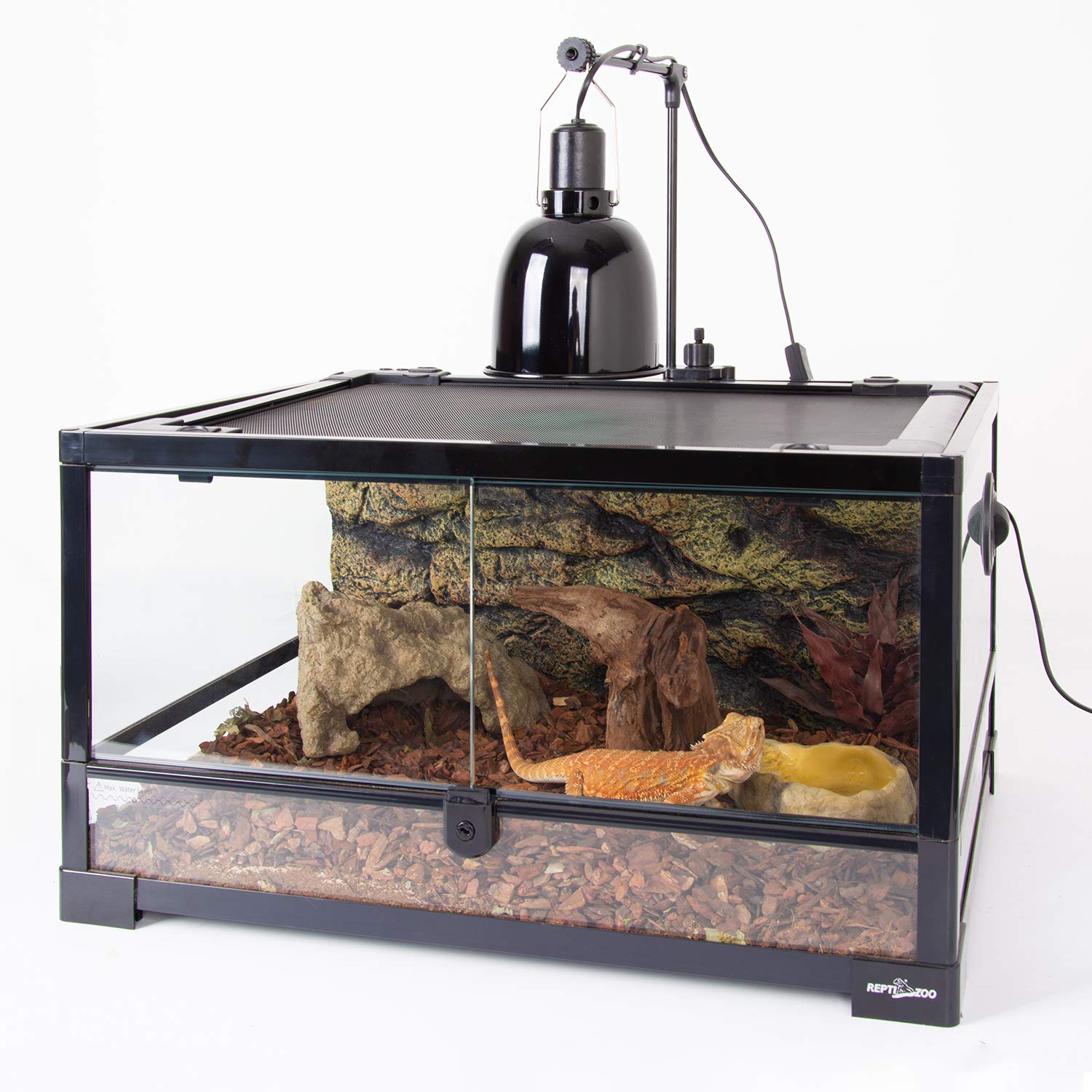 REPTI ZOO 15W/26W UVB bulb in terrarium promotes activity and shell health