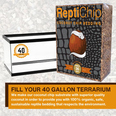 ReptiChip moistened substrate demonstrates easy moisture control for tropical reptile setups.