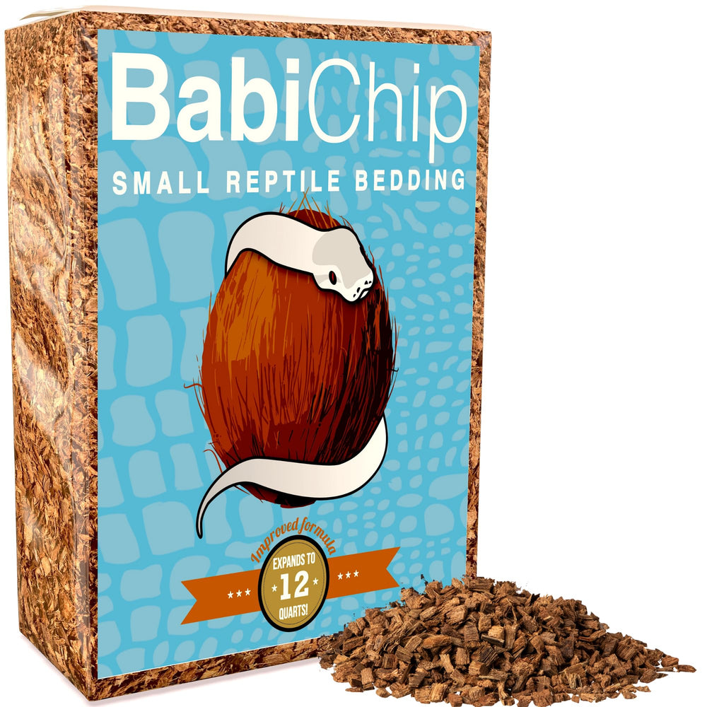 Reptichip Premium Coconut Substrate 6-Quart pack, ready-to-use reptile bedding.