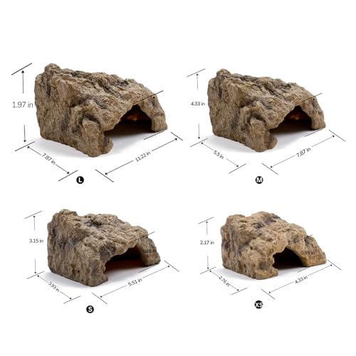 Repticircle reptile hide corner-fit in tank layout enhances space efficiency.
