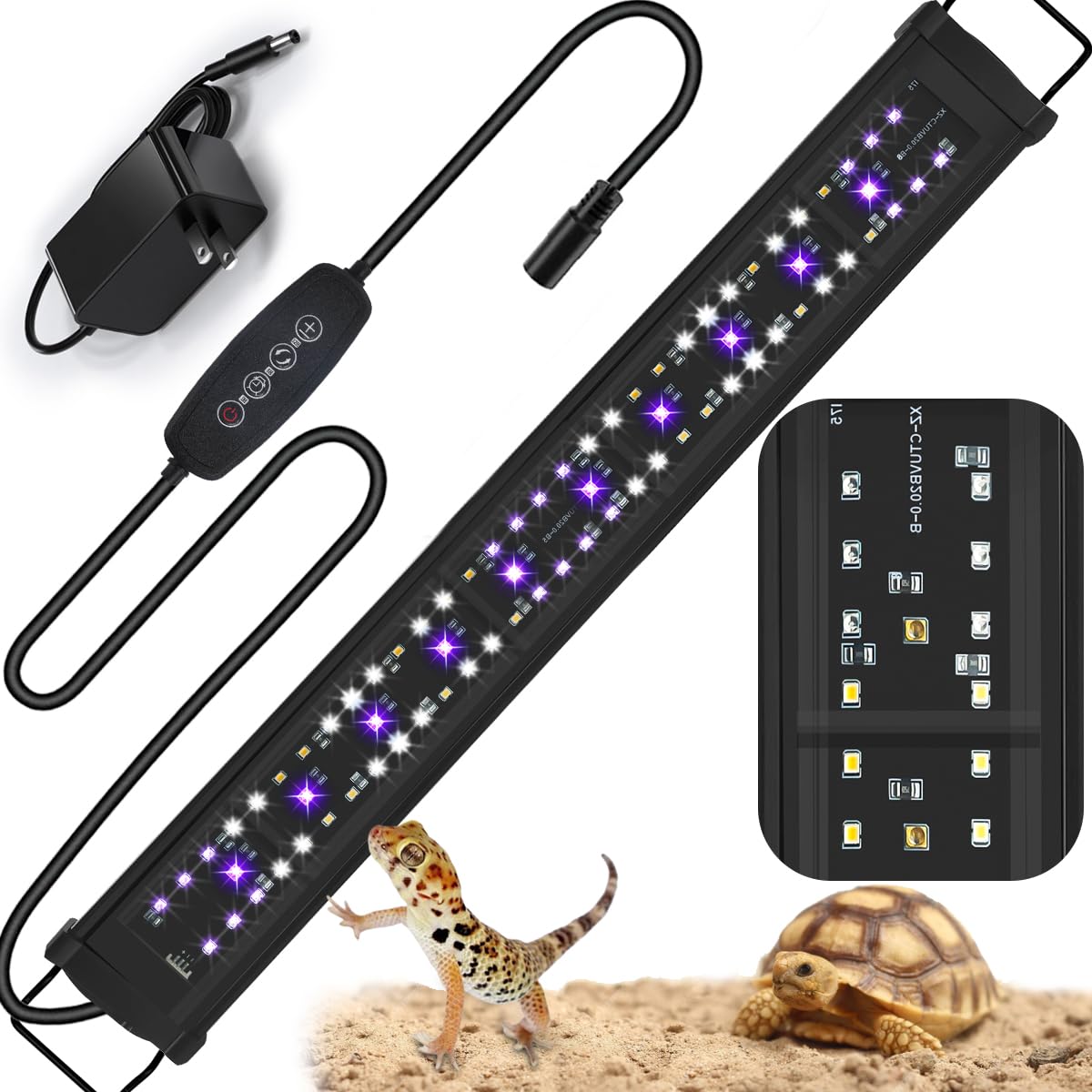 REPTIDLDB UVB light with long life up to 13000 hours reduces maintenance
