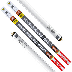 ReptiKing T5 UVB tube 24W for desert enclosure promotes effective basking UVB.