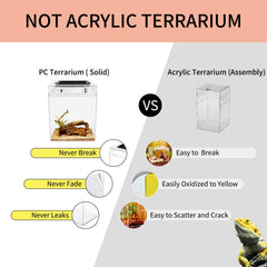 Reptile Growth tall terrarium top ventilation demonstrating safe airflow