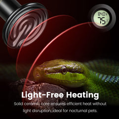 REPTITRIP 100W nighttime ceramic heat emitter for nighttime warmth