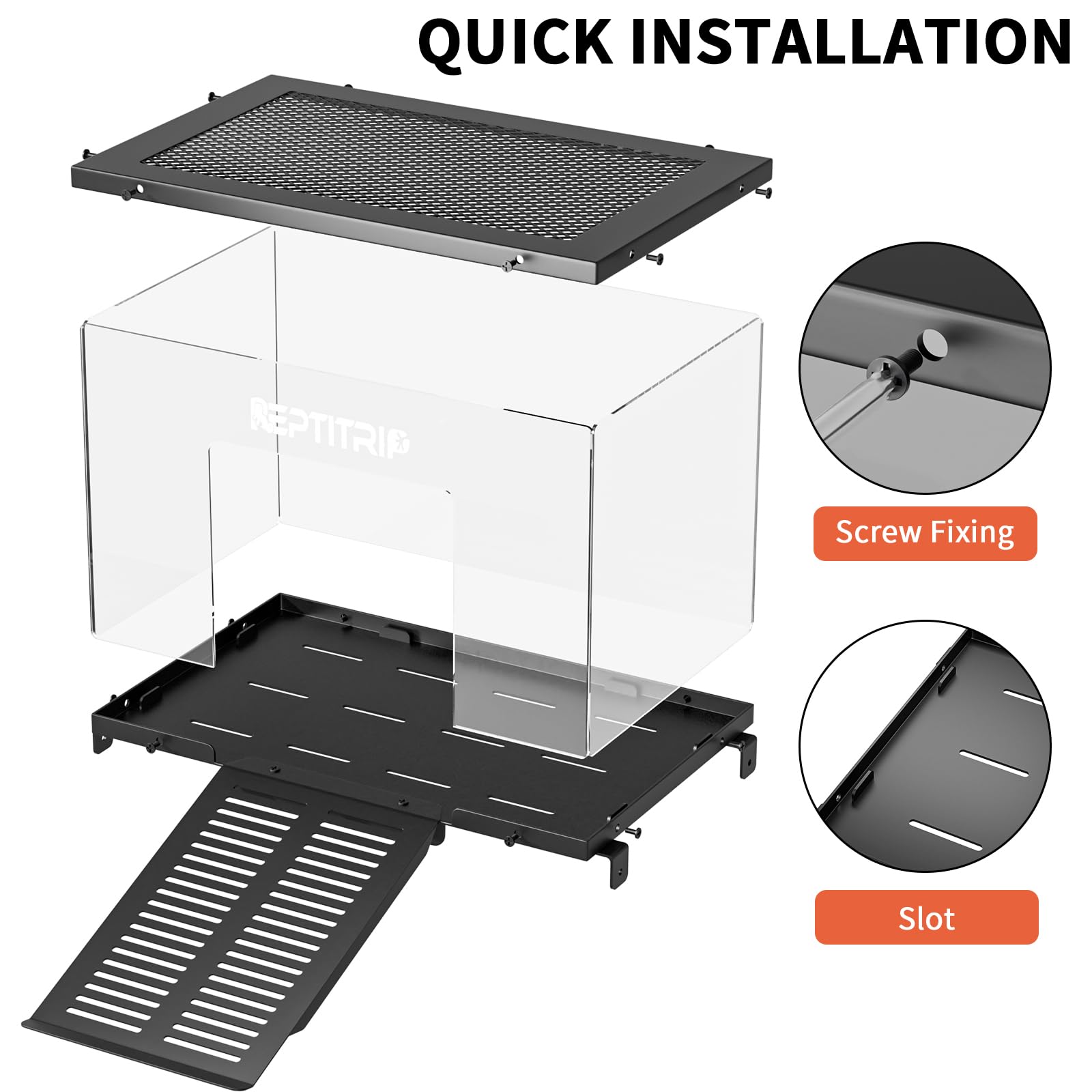 REPTITRIP basking platform ambient light exposure supports warm basking conditions