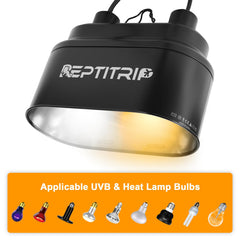 REPTITRIP heat lamp socket supports up to 160W for flexible basking setups.