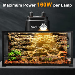 REPTITRIP UVB-coverage ensures even exposure across the terrarium.