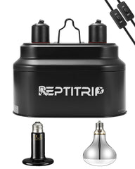 REPTITRIP dual reptile light fixture delivers even illumination for terrariums