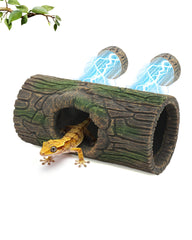 REPTITRIP magnetic crested gecko hide with secure mounting for glass terrariums