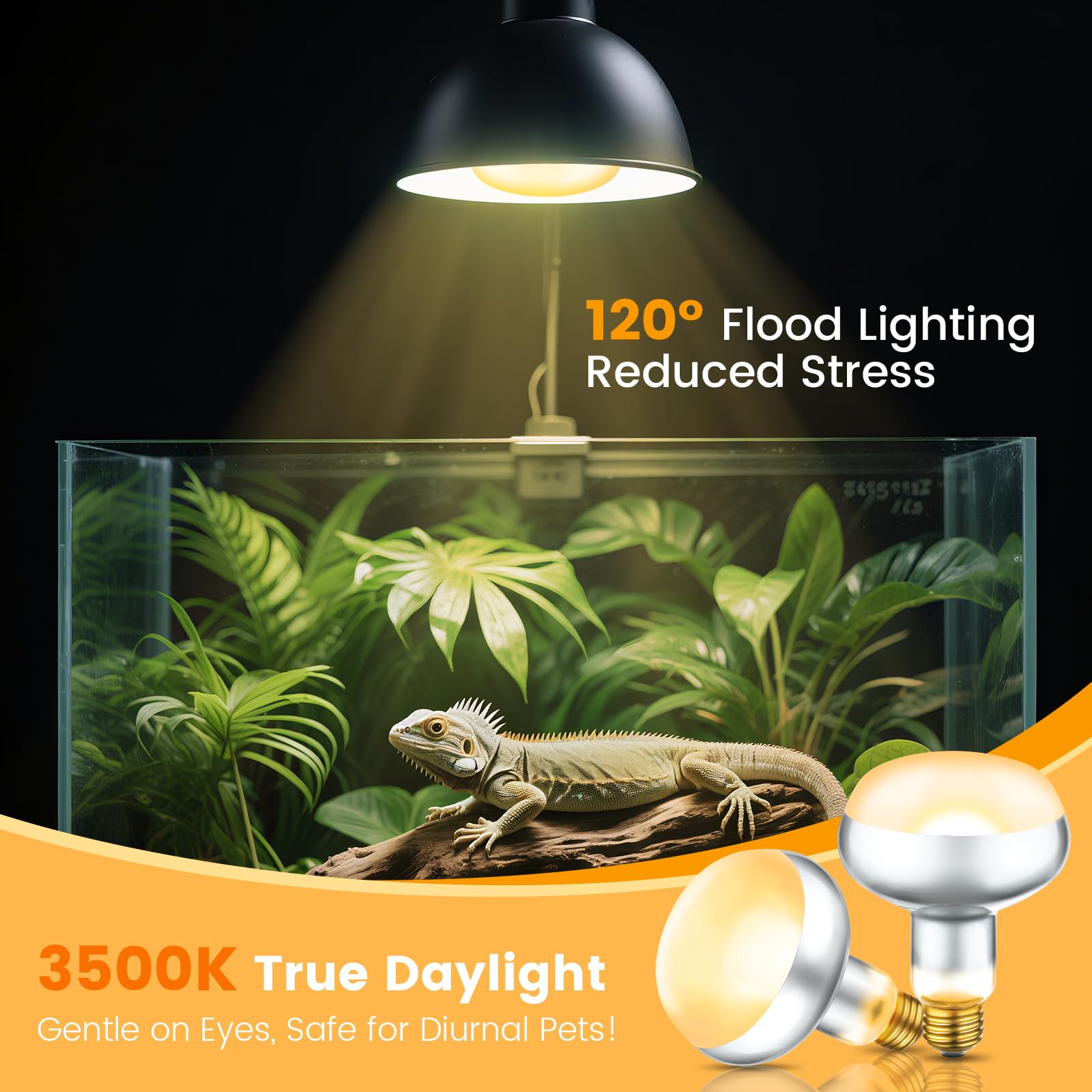 REPTITRIP polished reflective interior boosts light distribution across the habitat
